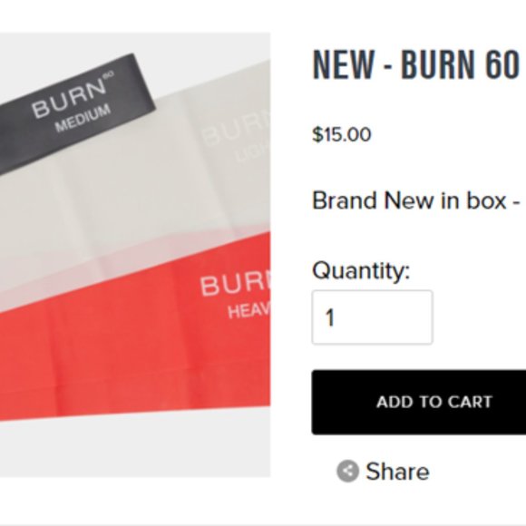 BURN 60 RESISTANCE BANDS - Picture 2 of 2